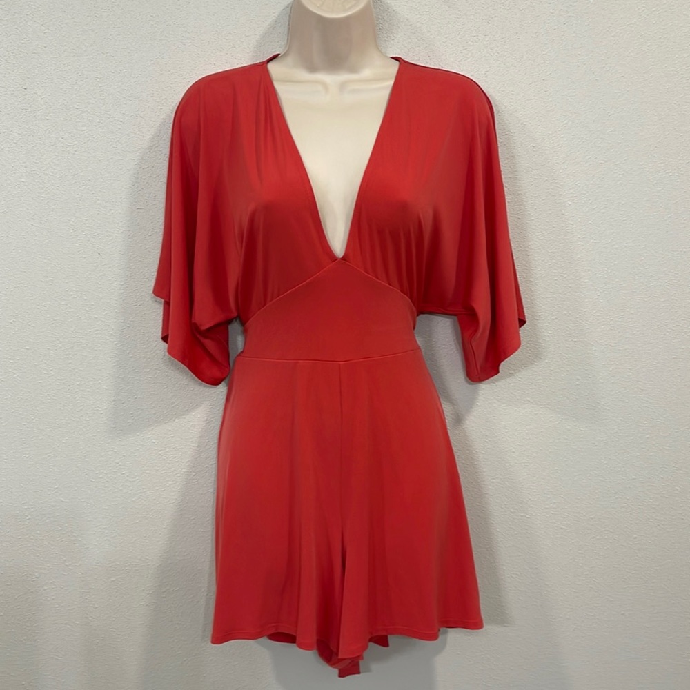 Express Coral Romper.